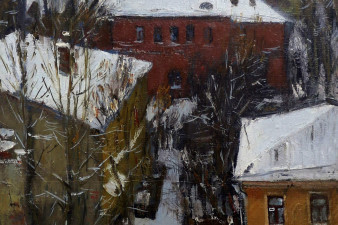 Ю. Н. Волков. Вид из окна общежития им. В. И. Сурикова. 1979