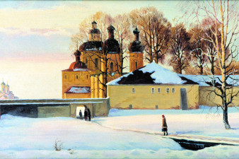 Дворик Кирилло-Белозерского монастыря. 1993