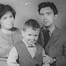 1965 год. В. Гаврилин с женой и сыном. Город Сланцы