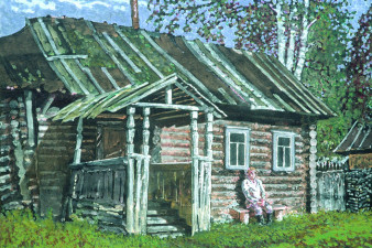 Наговицын А. Т. Ерошкина изба. Изображение с сайта lunin-gallery.ru