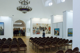 Центральный выставочный зал ВОКГ ранее располагался в Воскресенском соборе.