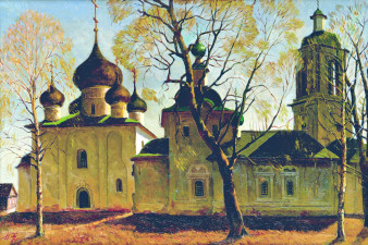 Белозерск. Церковь Успения и Богоявления. 1992