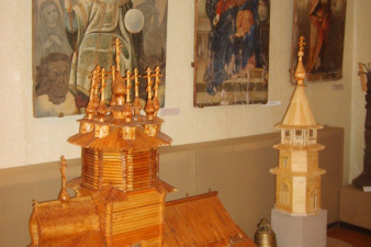 Фрагмент экспозиции «Церковное искусство Вожегодского края»