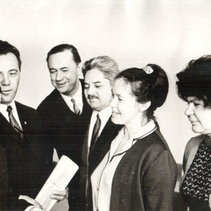 Вологодские писатели на отчетном собрании, 1970-е годы