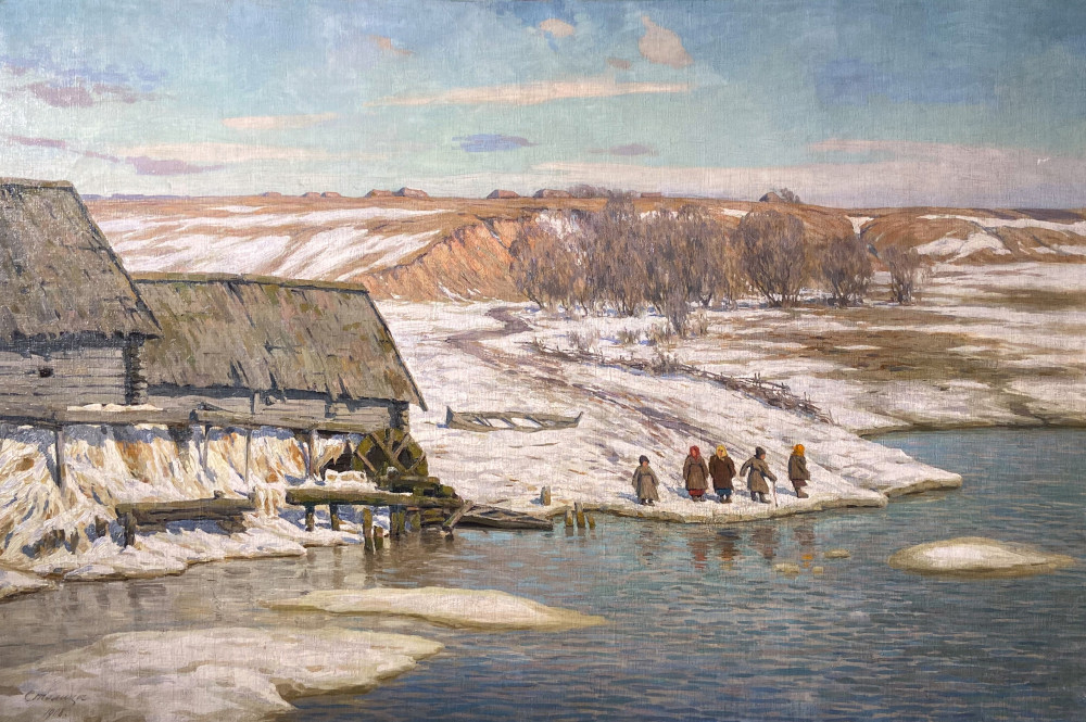 Столица Евгений Иванович «Ледоход» (Лёд прошёл) (1908 год, холст, масло, 114 х 175)