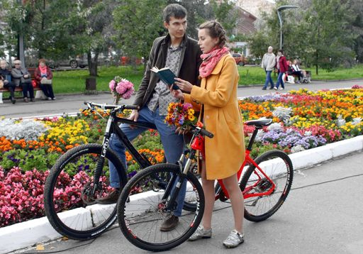 «Я буду долго гнать велосипед» на акцию «Прочитай Рубцова» 