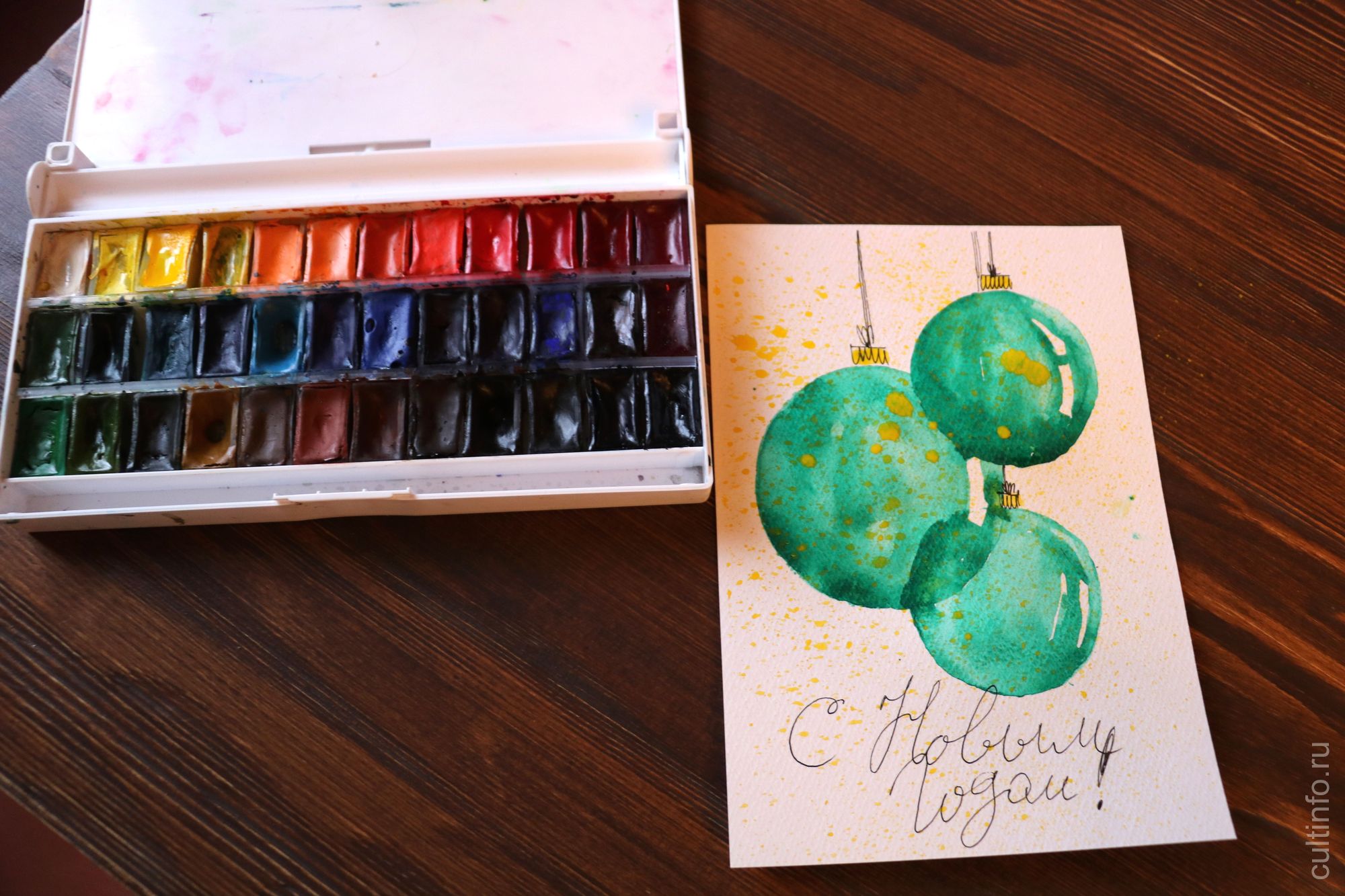 Мастер-класс с cultinfo: рисуем новогоднюю открытку с иллюстратором Татьяной Лобановой