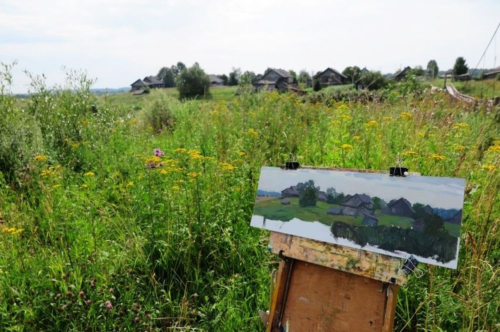 Московские и вологодские художники остались в восторге от пленэра «Тихая моя родина»