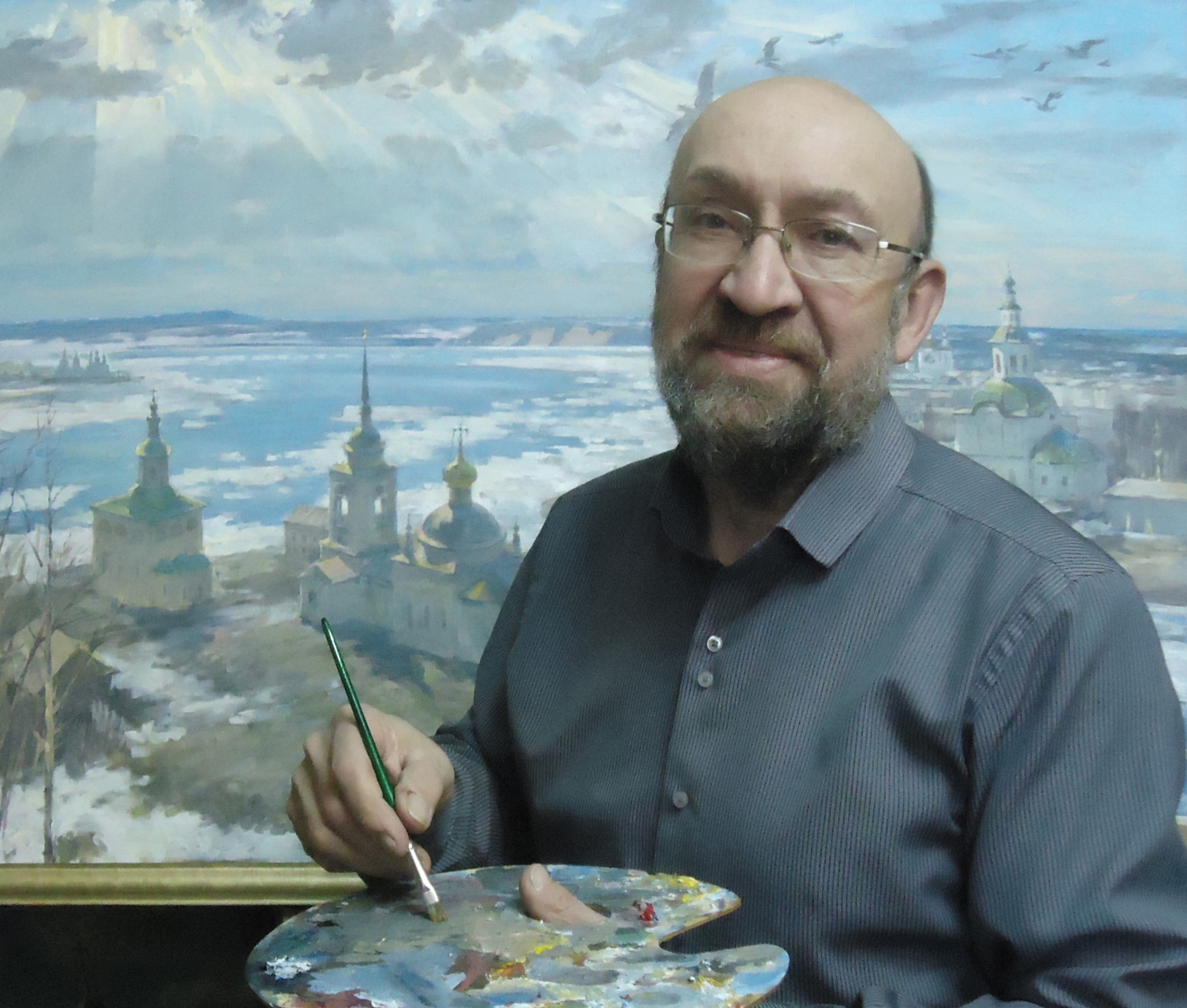 В путешествие по святым местам приглашает выставка художника Бориса Студенцова в Великоустюгском музее-заповеднике 