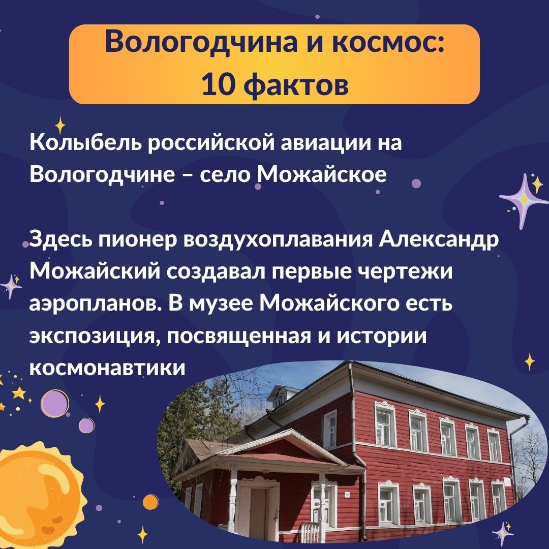 Вологодчина и космос: 10 фактов Вологодчина и космос: 10 фактов
