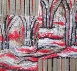 Горячий снег, 2015 г. 65х60, художественный войлок