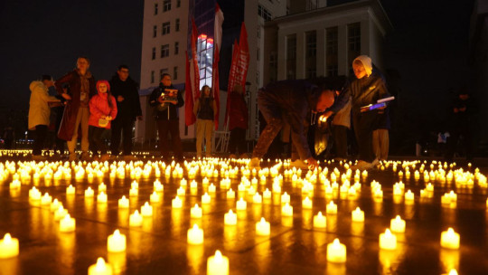 В память об участниках Великой Отечественной войны в Вологде зажгли 3500 свечей