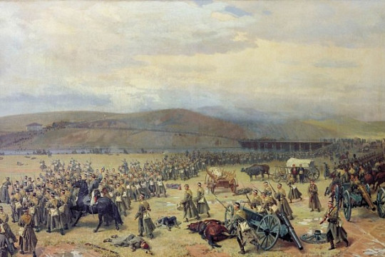 10 декабря 1877 года русские войска взяли крепость Плевна в Болгарии