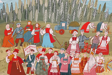 Северные «малеванки» Веры Добрынинской представлены в Вологде