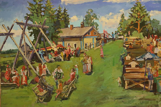 В библиотеке «Книжный экспресс» открылась вставка живописи и графики «Вологодский альбом»