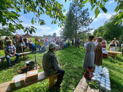 В Тотемском округе открыли новую ландшафтную площадку «Банный городок»