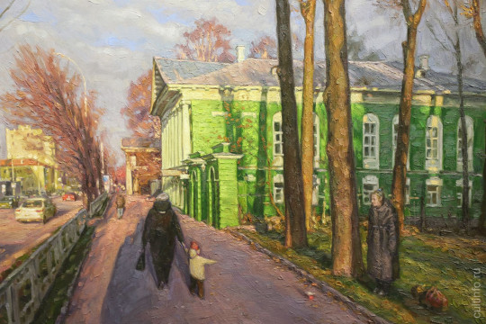 Вологду с необычных ракурсов показывает художник Владимир Григорьев