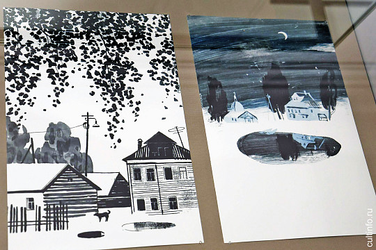 «Выпал снег, и всё забылось...»: выставка иллюстраций петербургских художниц к стихам Николая Рубцова работает в Вологде 