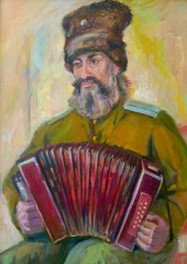 Портрет Павла. Холст на оргалите, 60х50, 2023