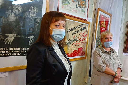 Передвижная выставка «Память огненных лет», посвященная 75-летию Победы, открылась в Кадуйском музее