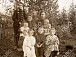 Семья Лебедевых. Василий Лебедев слева (стоит). [Не позднее 1913 г.]. Из фондов ГАВО
