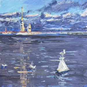 Юлия Антонова. Чайки. Петропавловская крепость. 2025 