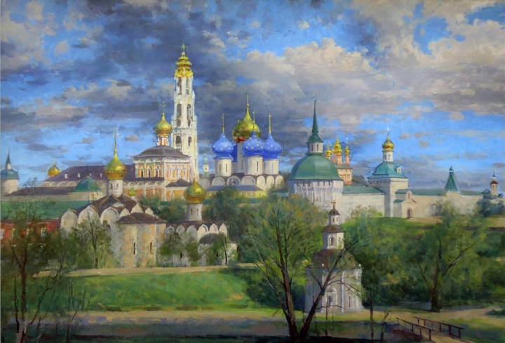 Борис Студенцов. Весна в Свято-Сергиевой Троицкой лавре. 2025
