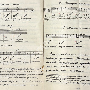 Азбука крюкового пения, составленная в 1900 г. учителем церковного пения Вологодской духовной семинарии Дмитрием Вилинским. ГАВО. Ф. 466. Оп. 1. Д. 2901. Л. 187-190