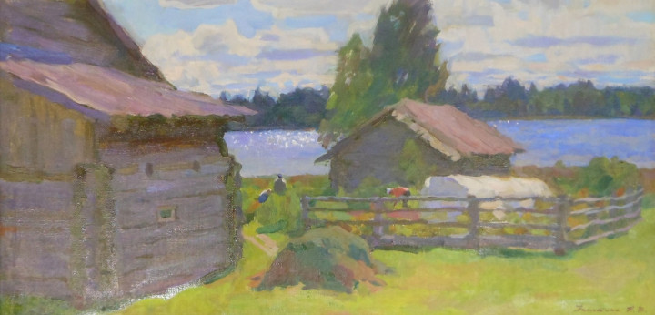 Я.В. Патокина. Огородная пора. Озеро Белое