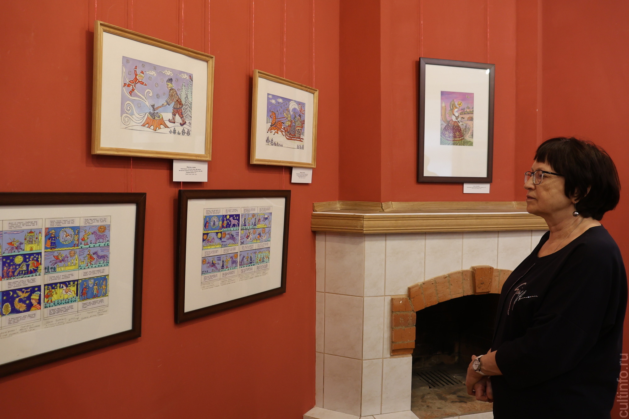 Сказочные сюжеты представил на выставке в Доме Корбакова художник из Сокола Марат Брызгалов