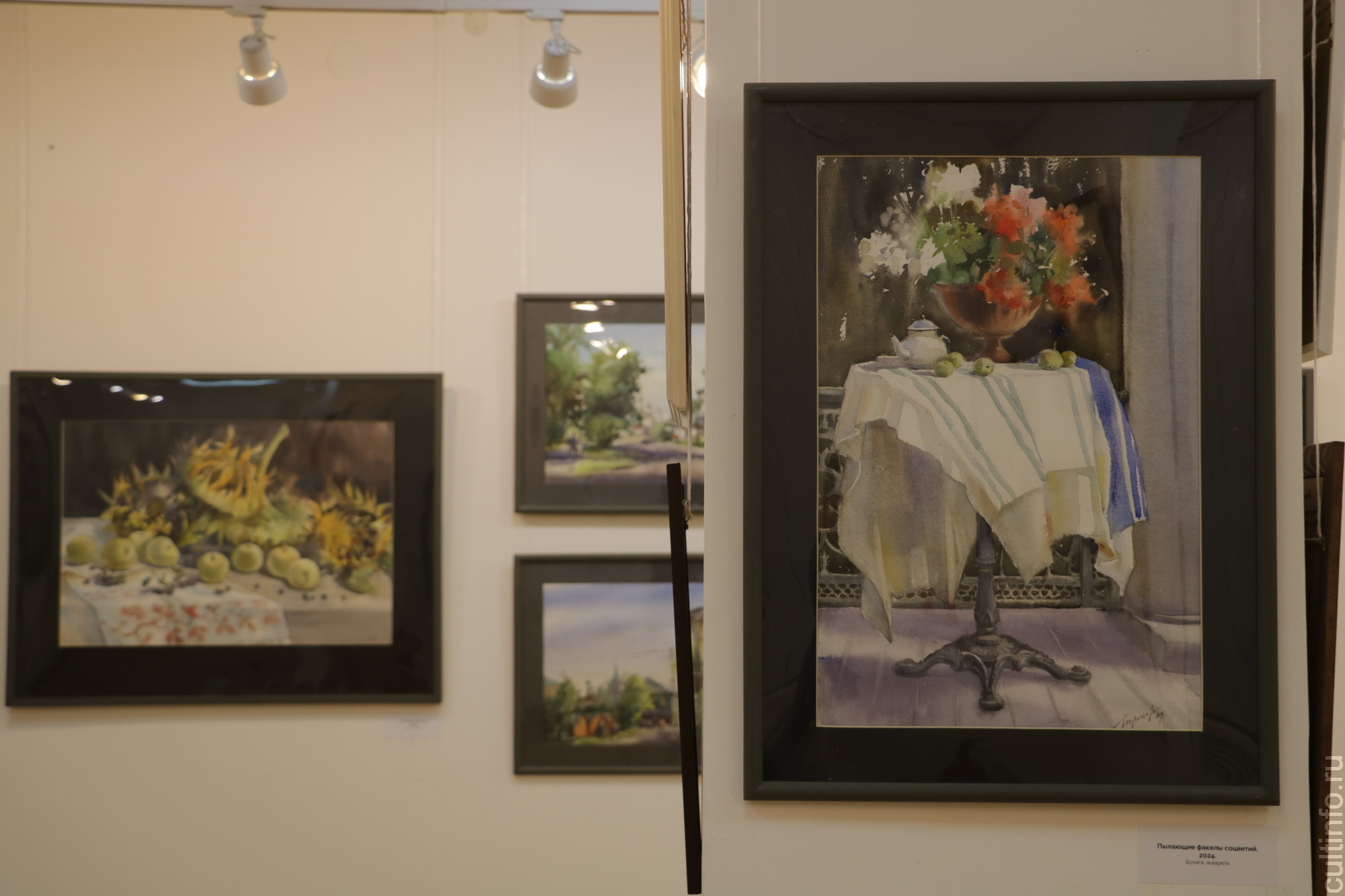 Традиции и новаторство акварели череповецкого художника Любови Борисовой представлены в Шаламовском доме