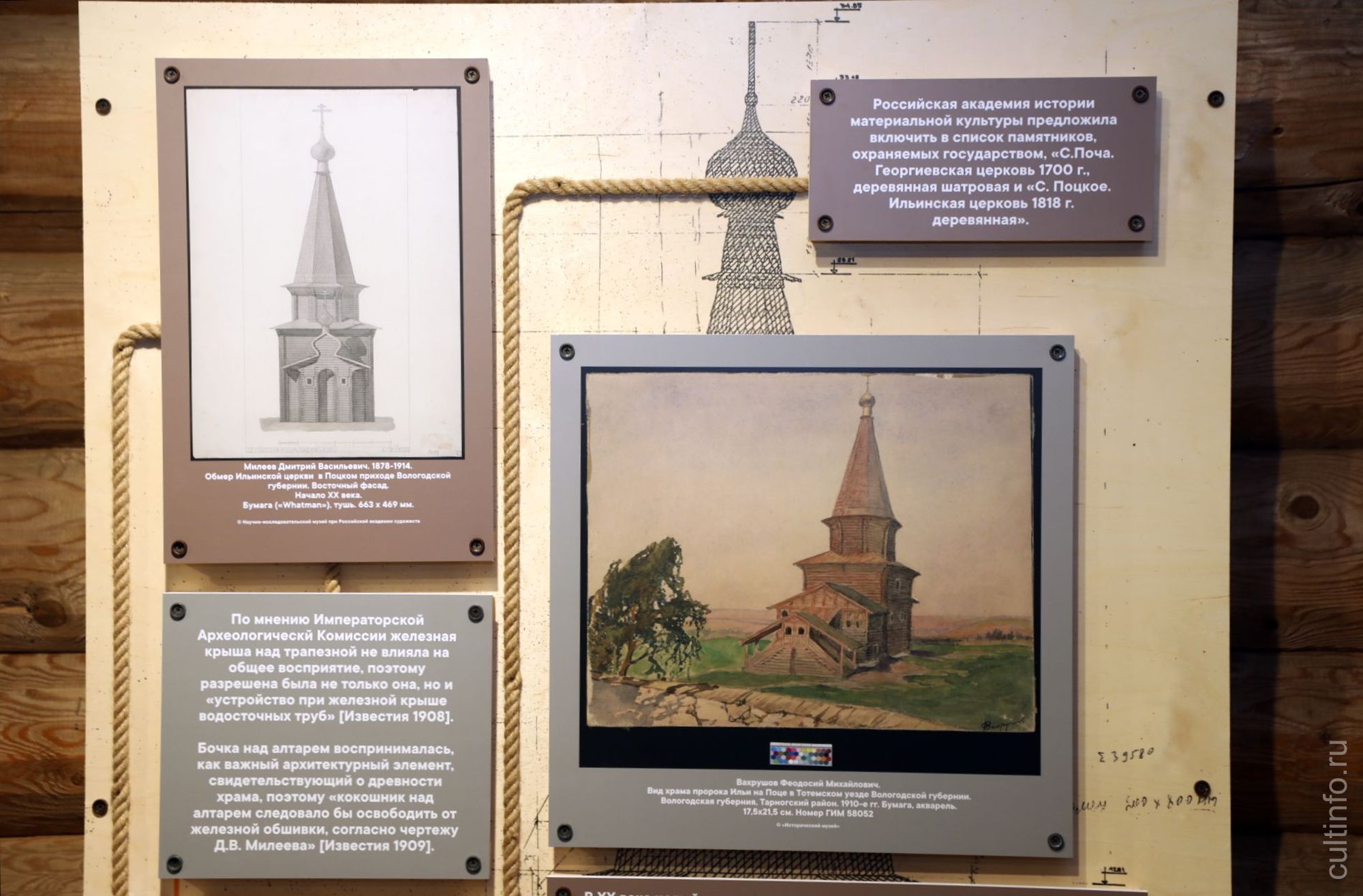 Выставка «Георгиевская церковь в русской культуре» открылась на паперти храма в музее «Семёнково»