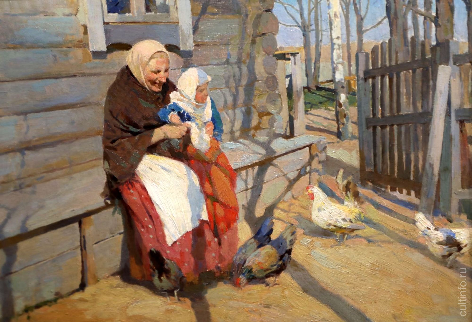 Алексей Корин. Во дворе. 1900