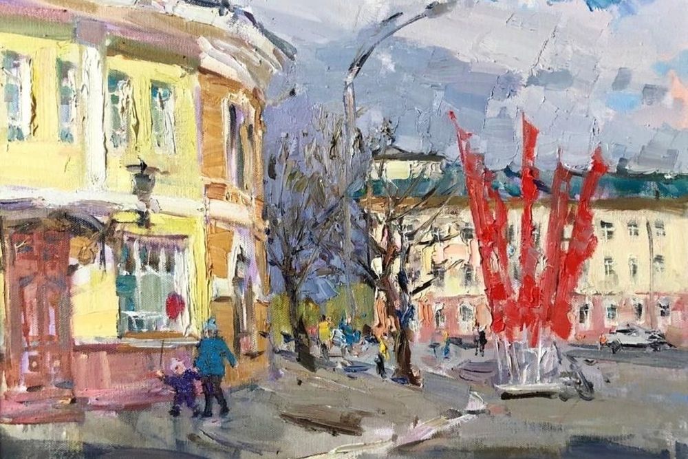Картина Ольги Карпачёвой, фрагмент