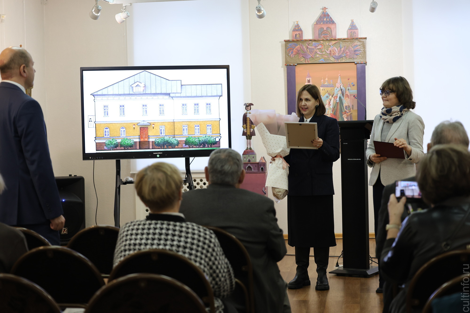 Вологодский филиал Центра Грабаря отметил сразу два юбилея: свое 40-летие и 85-летие первого руководителя, реставратора Александра Рыбакова