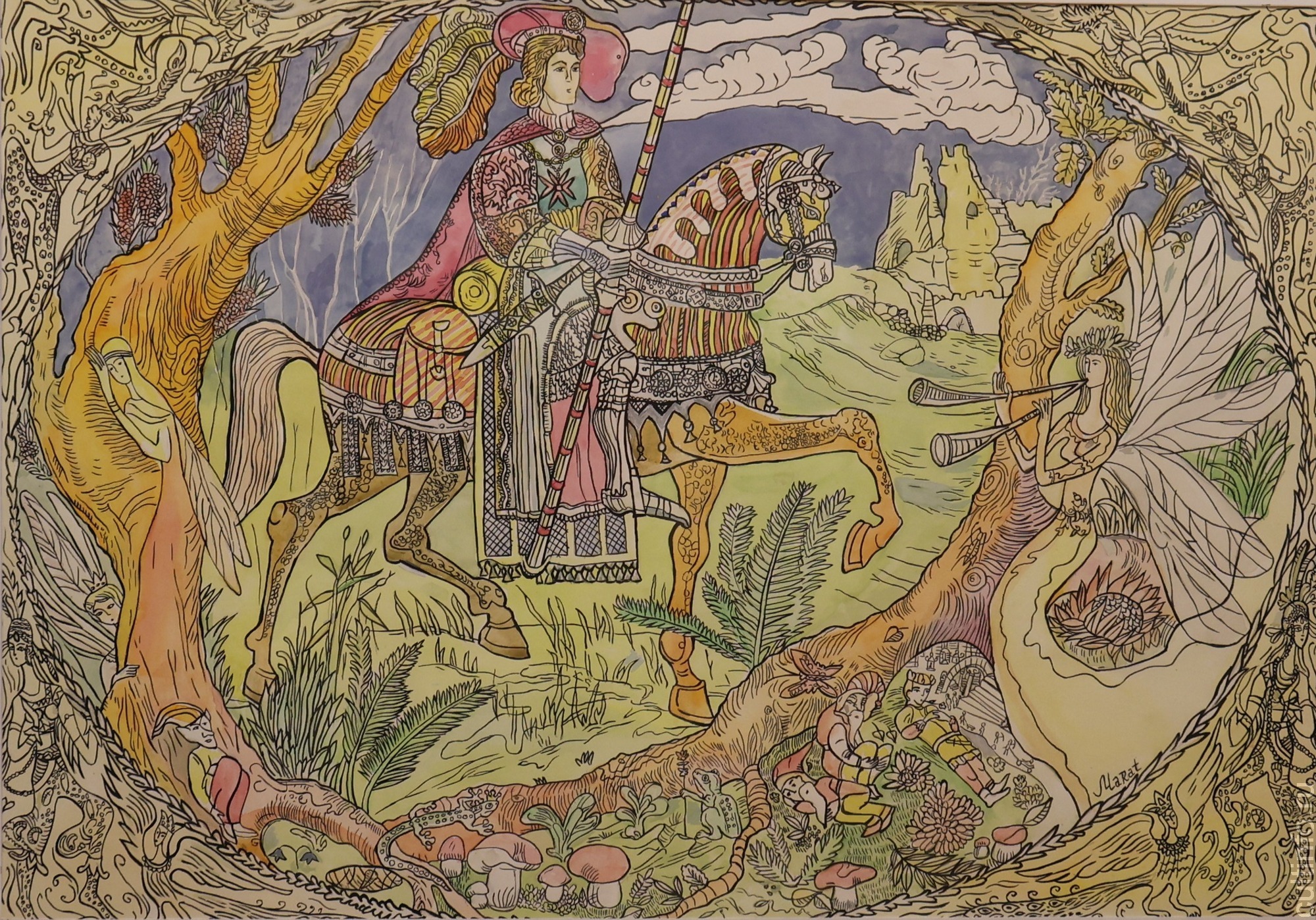 Сказочные сюжеты представил на выставке в Доме Корбакова художник из Сокола Марат Брызгалов