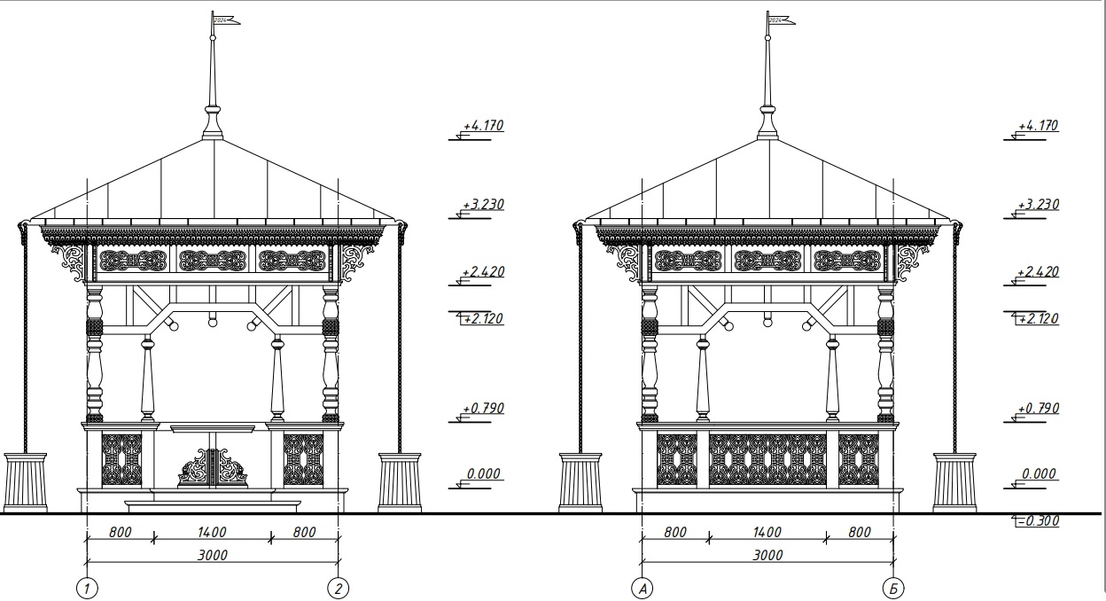 Проект беседки