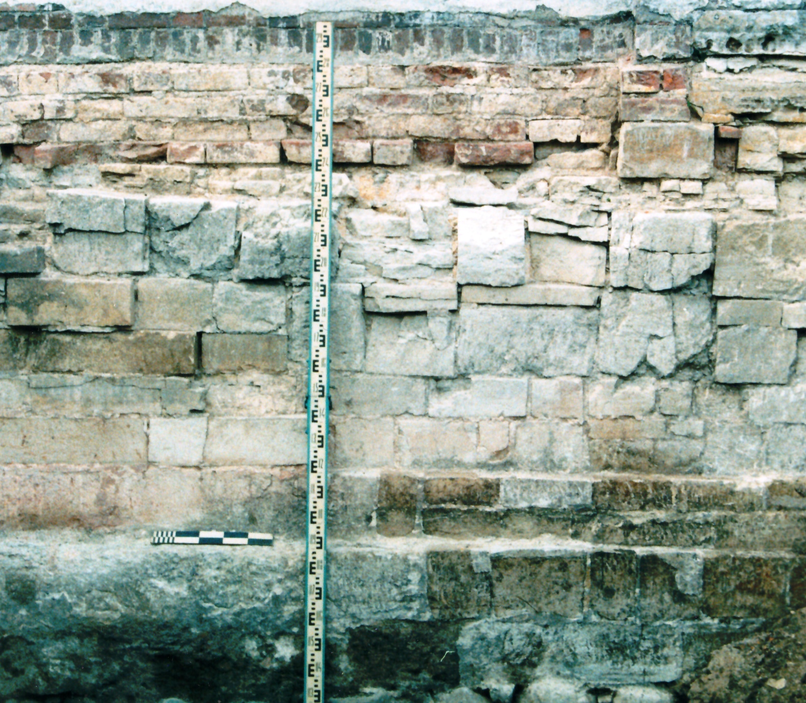 Цоколь Софийского собора. Фото Игоря Кукушкина. 2001 год